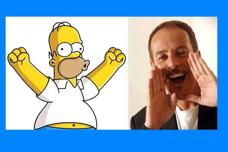 Homer Simpson e Massimo Lopez