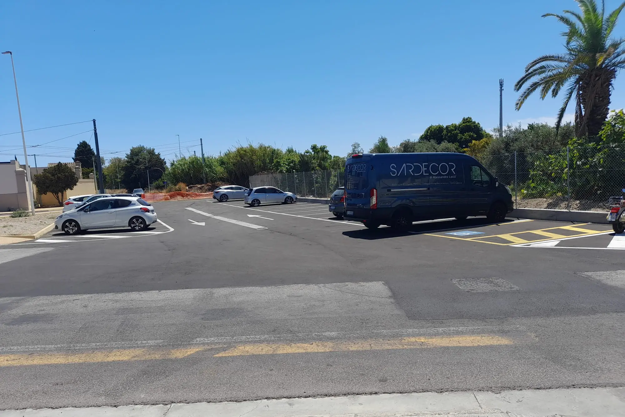 Quartucciu, i nuovi parcheggi in via Don Minzoni (Foto Fr. Melis)