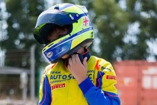 Valentino Ledda dell’Autoservice Sport, campione sardo Iame X30 Junior (foto Chessa)