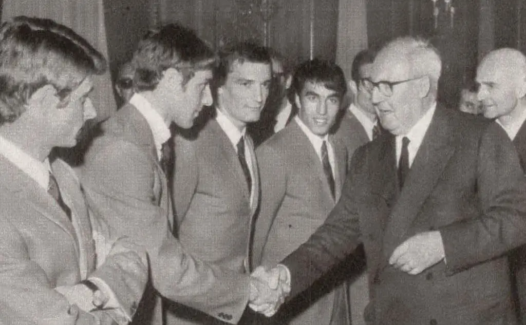 Con il presidente della Repubblica Giuseppe Saragat