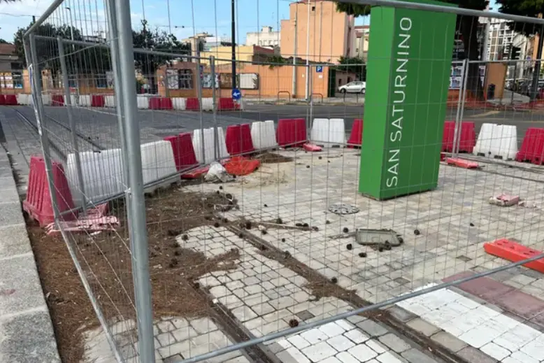 Cantiere a Cagliari