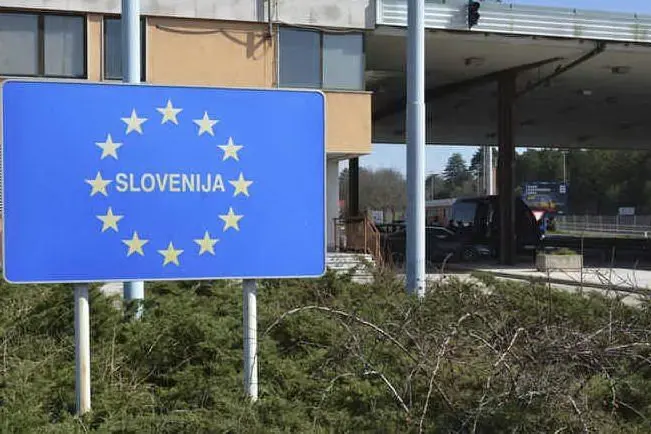 Il confine italo-sloveno (Ansa)