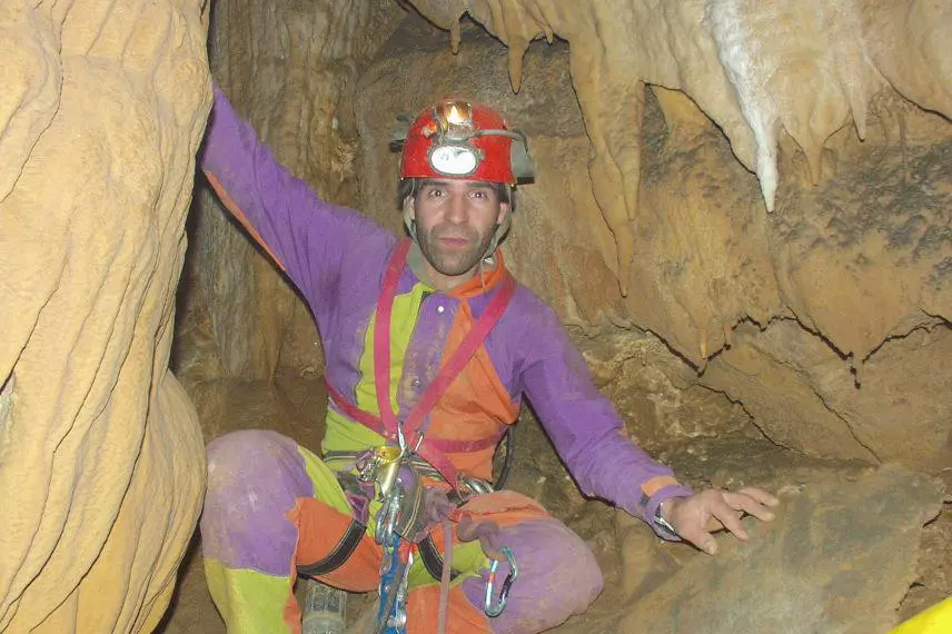 Marcello Moi speleologo di Seui 65 anni