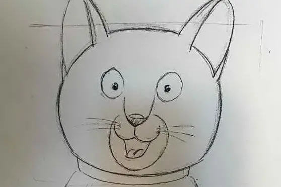 Uno dei celebri disegni per &quot;La Gabbianella e il Gatto&quot;