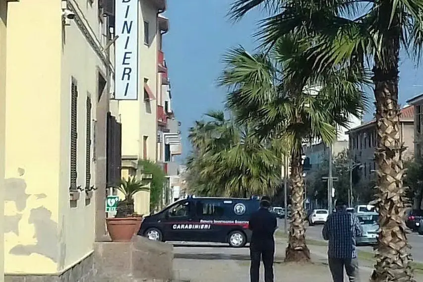 La caserma dei carabinieri (foto L'Unione Sarda -.Scano)