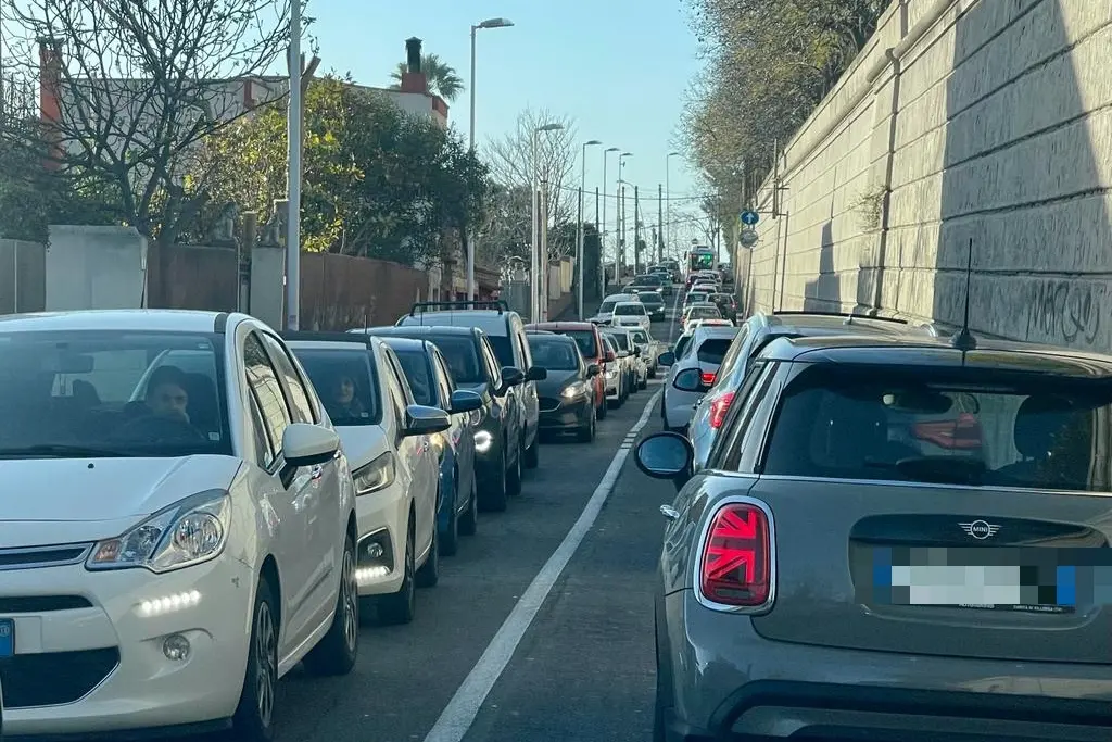 Traffico in tilt a Cagliari
