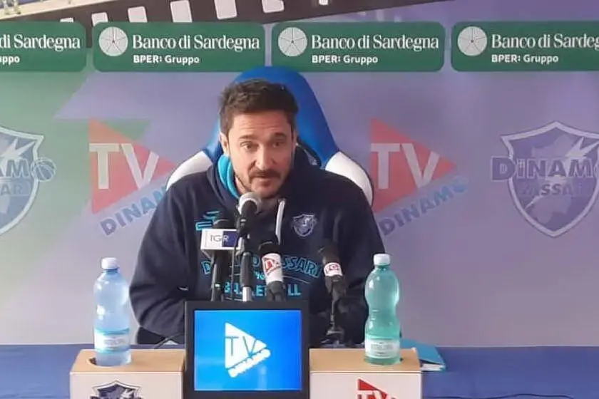 Il coach della Dinamo Gianmarco Pozzecco (Archivio L'Unione Sarda)