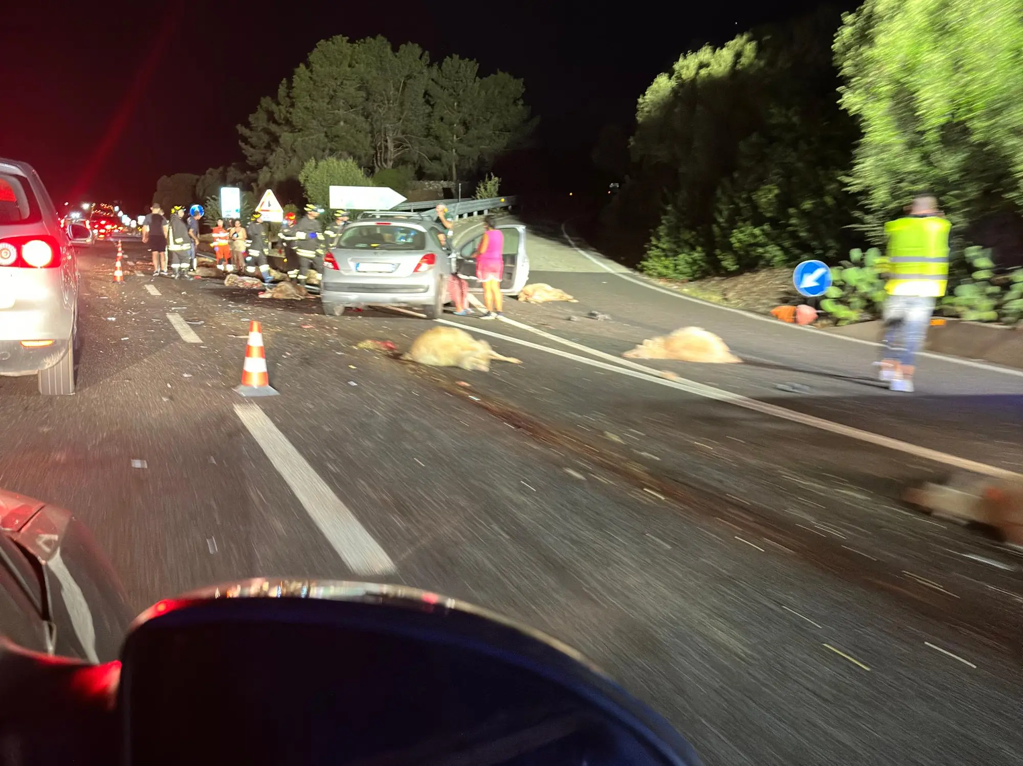 Il luogo dell'incidente (foto W. Mereu)