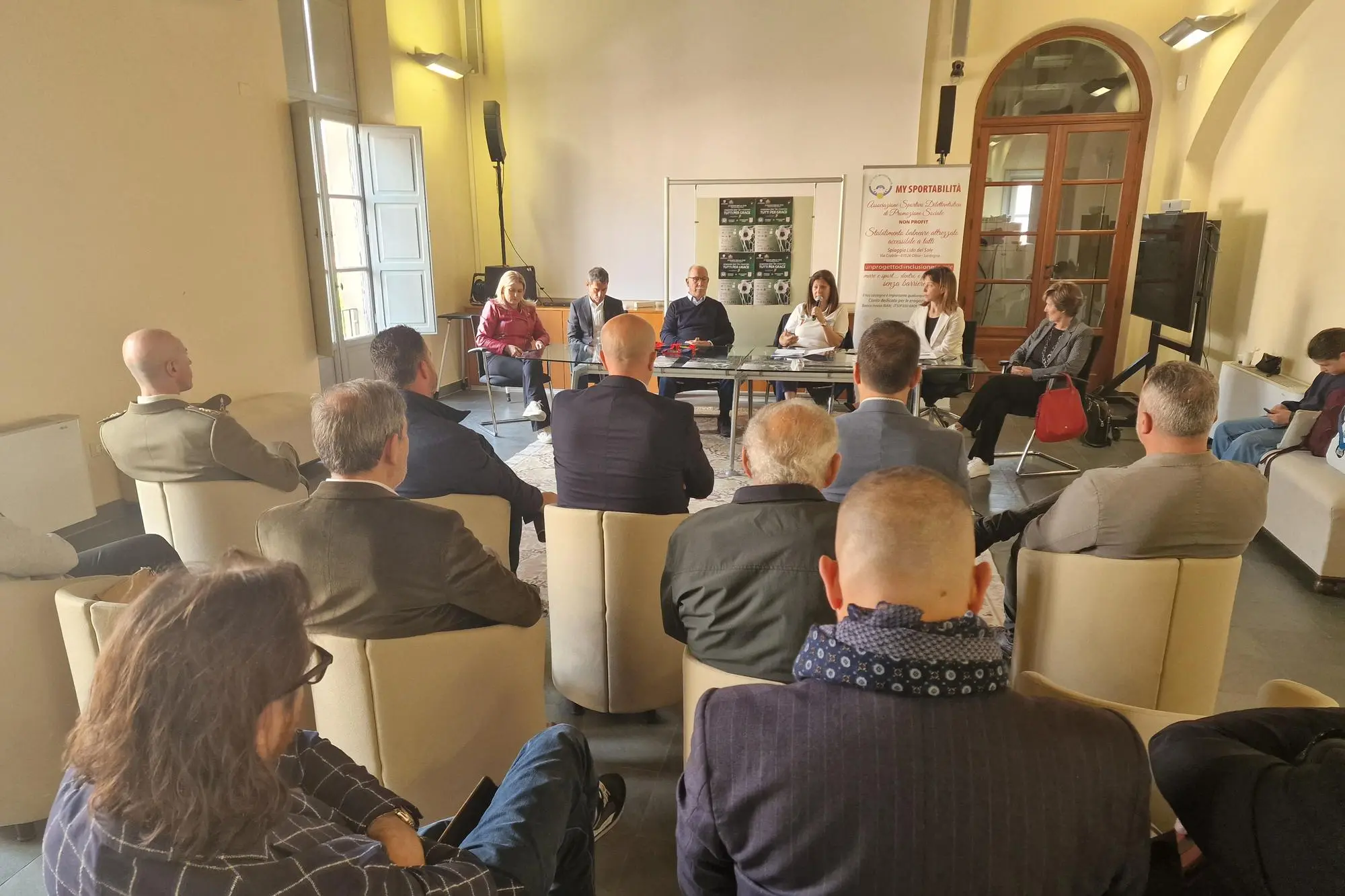 La presentazione dell'iniziativa a Sassari (foto Floris)