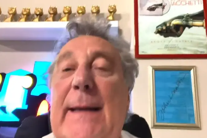 Enzo Iacchetti (foto da frame video)