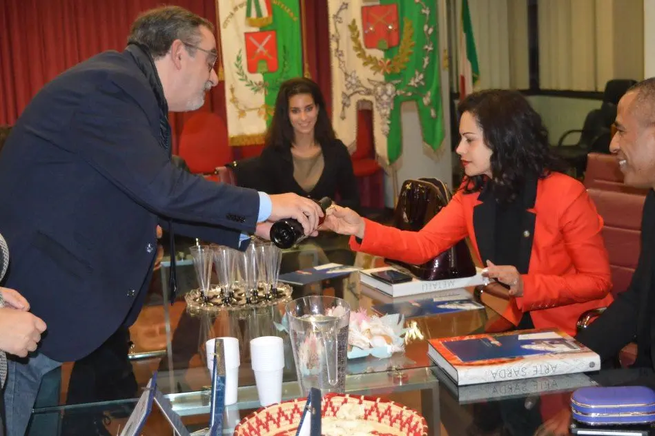 L'incontro tra il sindaco e la delegazione Dominicana
