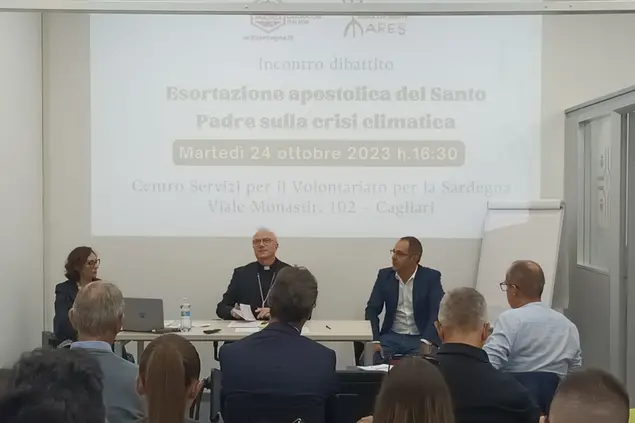 L'intervento di monsignor Baturi (foto concessa)