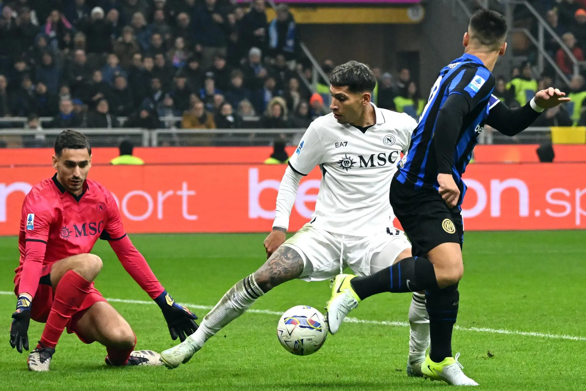 Inter-Napoli, big match della dodicesima giornata di Serie A (foto Ansa)