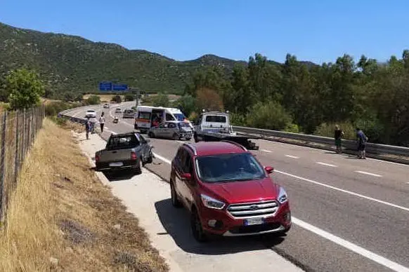 L'incidente (foto A. Serreli)