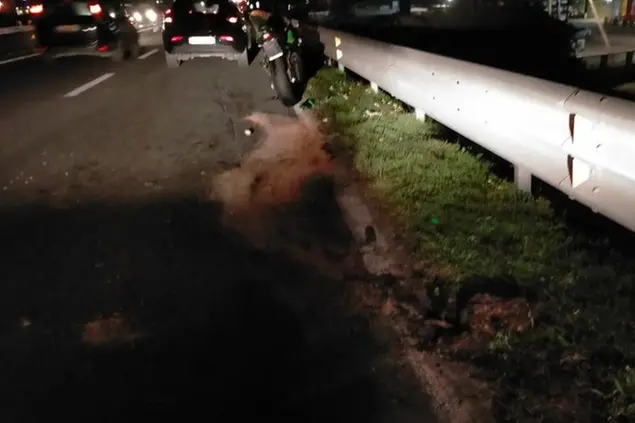 Il luogo dell'incidente (L'Unione Sarda - Andrea Serreli)