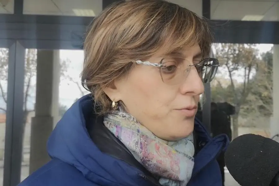 L'avvocato Giulia Bongiorno a Tempio (foto Ansa)