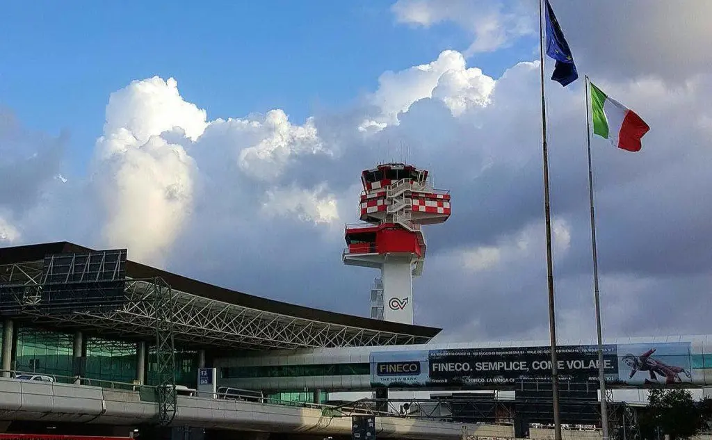 L'aeroporto di Fiumicino (Wikipedia)