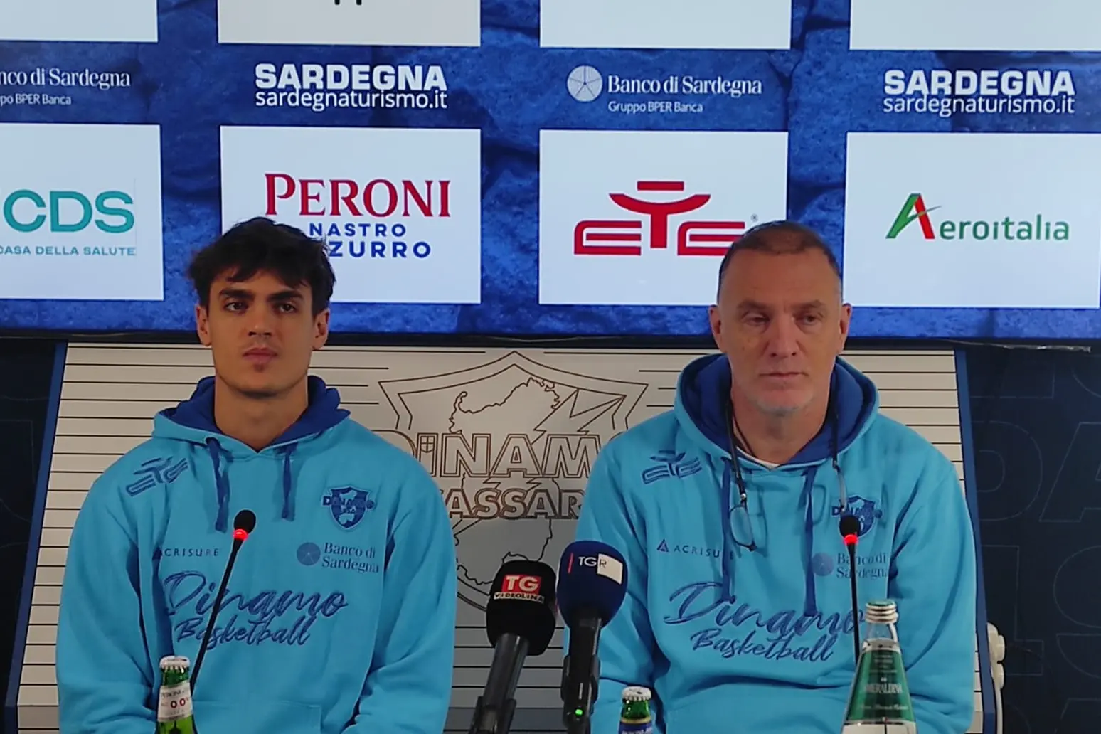 Visconti e coach Mrsic (foto G. Marras)