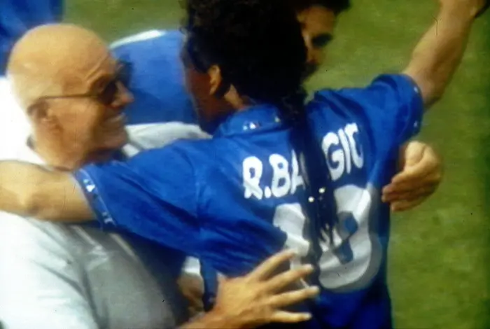 Con Roberto Baggio a Usa 94 (Ansa)
