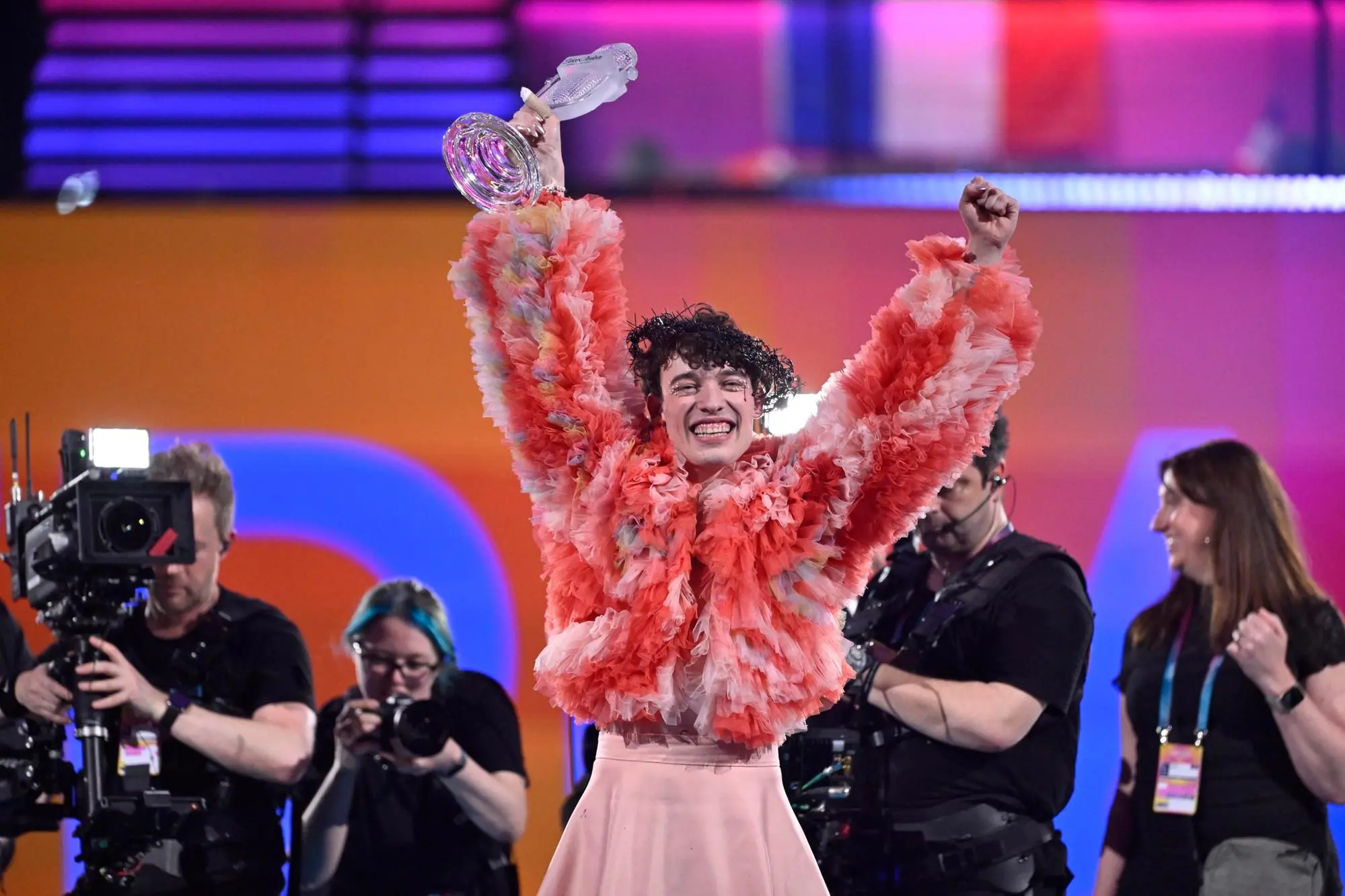 Nemo, il vincitore svizzero dell'Eurovision (Ansa)