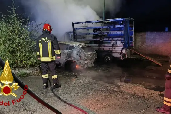 L'intervento dei vigili del fuoco