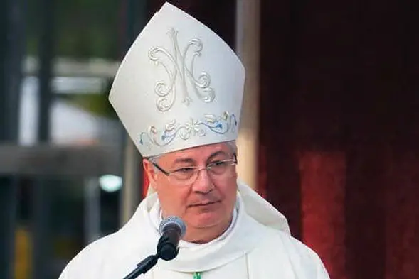 Il vescovo di Ales-Terralba padre Roberto Carboni (Foto A.Pintori)