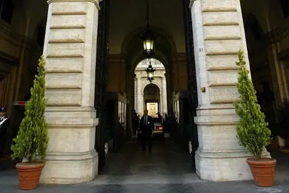 L'ingresso della Banca d'Italia, a Roma