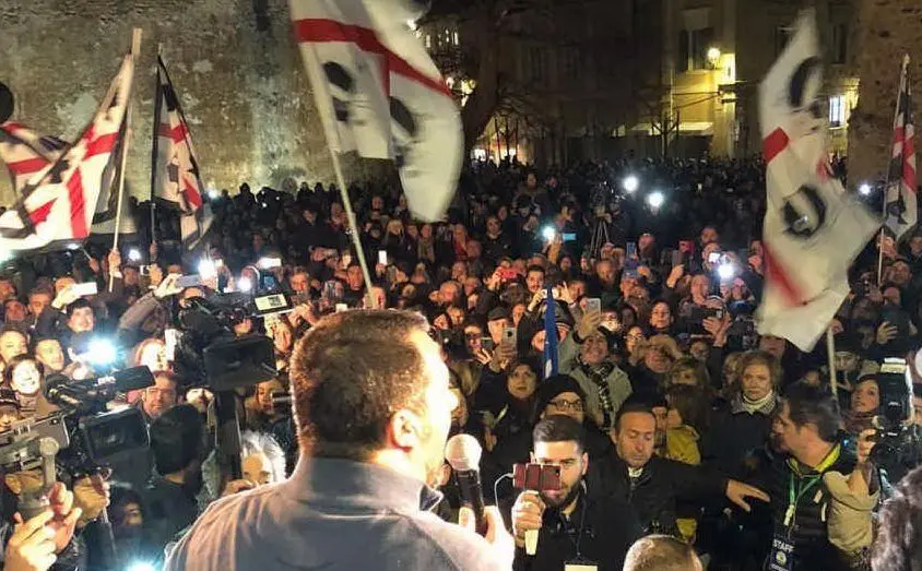Salvini ad Alghero (da Instagram)