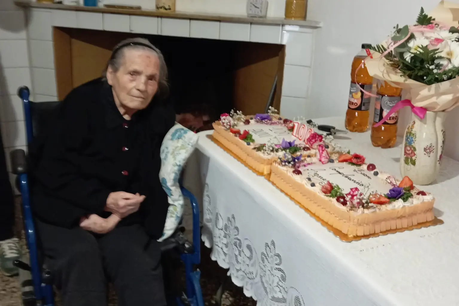 La centenaria di Villaurbana Agnese Margherita Casta (foto concessa)