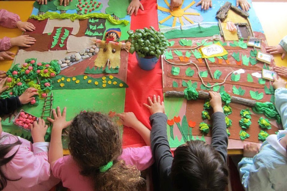 Bambini di una classe della scuola dell'infanzia (foto archivio L'Unione Sarda)