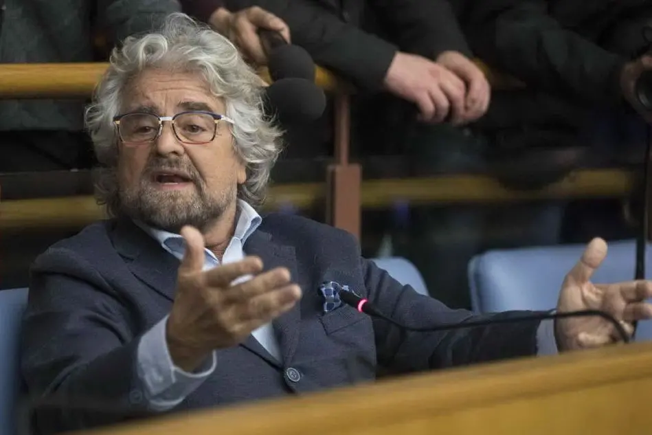 Il leader M5S Beppe Grillo