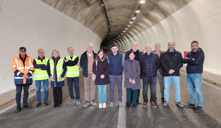 Lavori finiti, riapre la galleria del Grighine