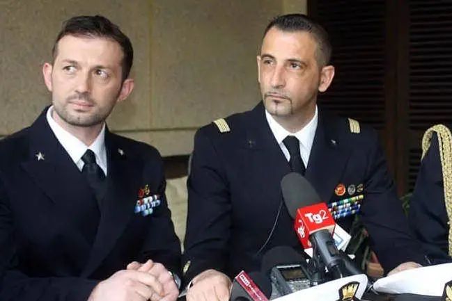 I due marò (Ansa)