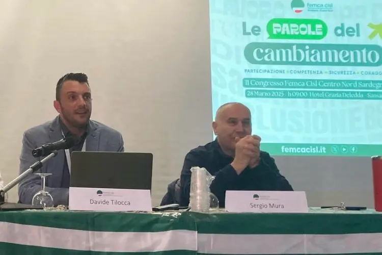 Davide Tilocca e Sergio Mura del Coordinamento Cisl (foto concessa)