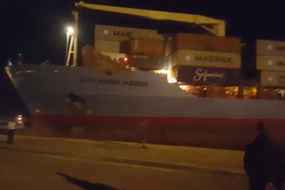 È attraccata nel porto di Pozzallo la nave danese Maersk