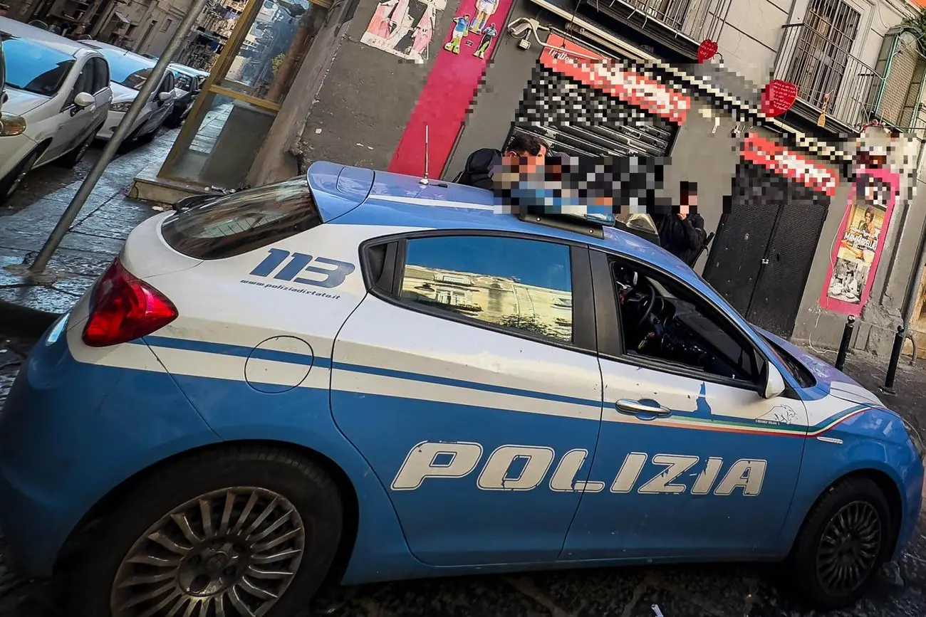 Polizia a Napoli (Ansa)