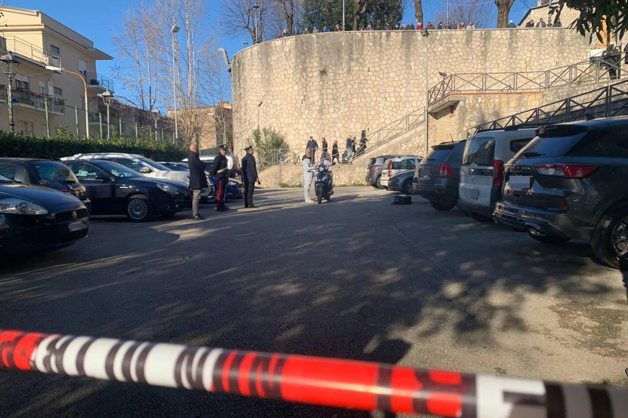 The scene of the shooting (Ansa)