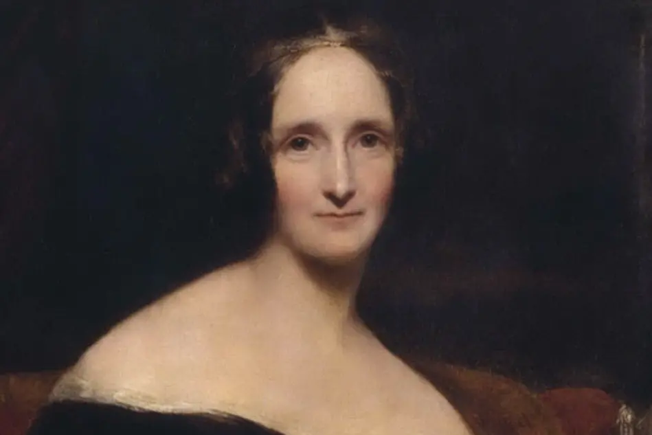 Mary Shelley in un ritratto di Richard Rothwell