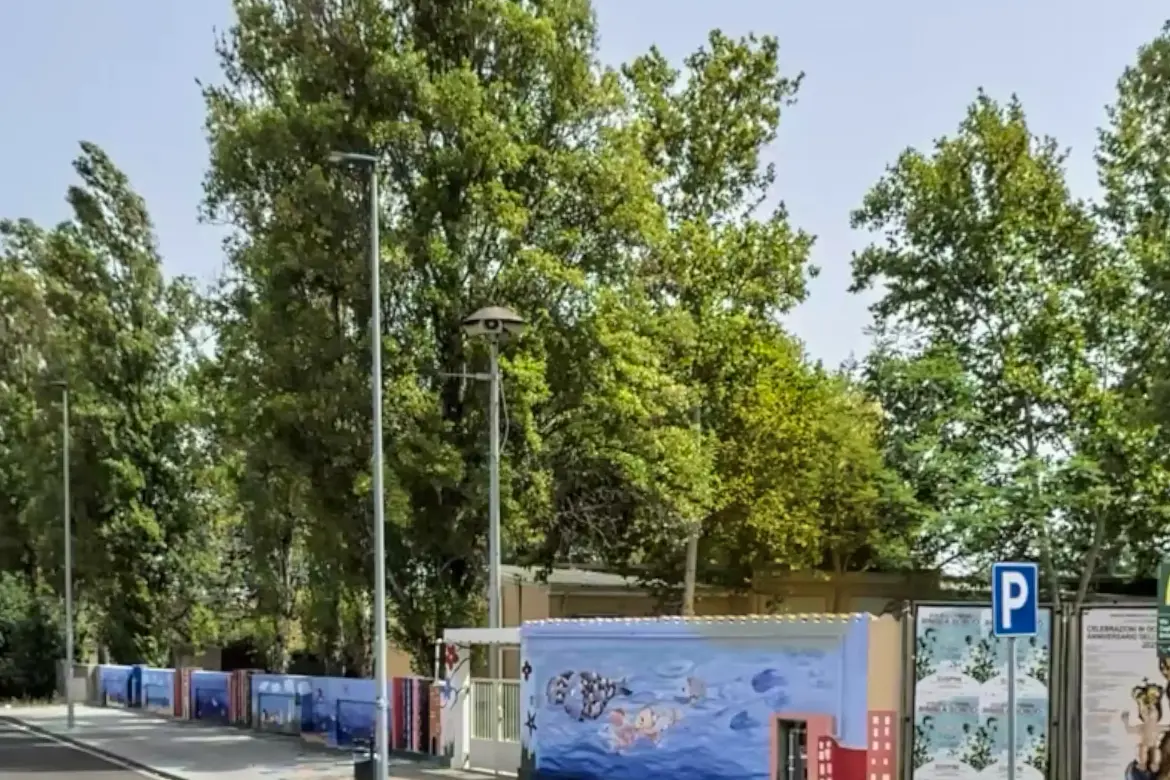 La scuola materna di via Campania