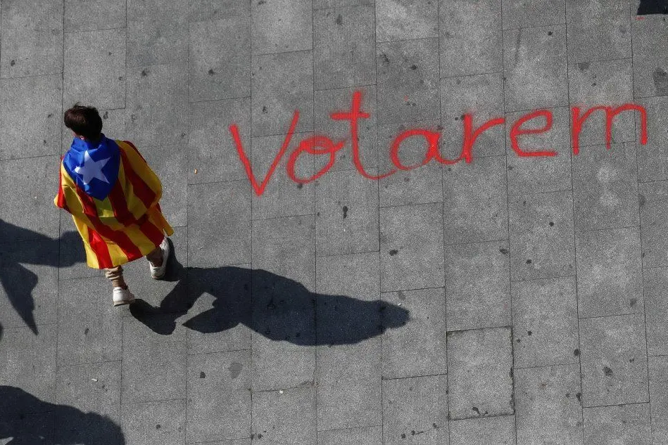 Lo slogan dei catalani: &quot;Votarem&quot;, &quot;Voteremo&quot;