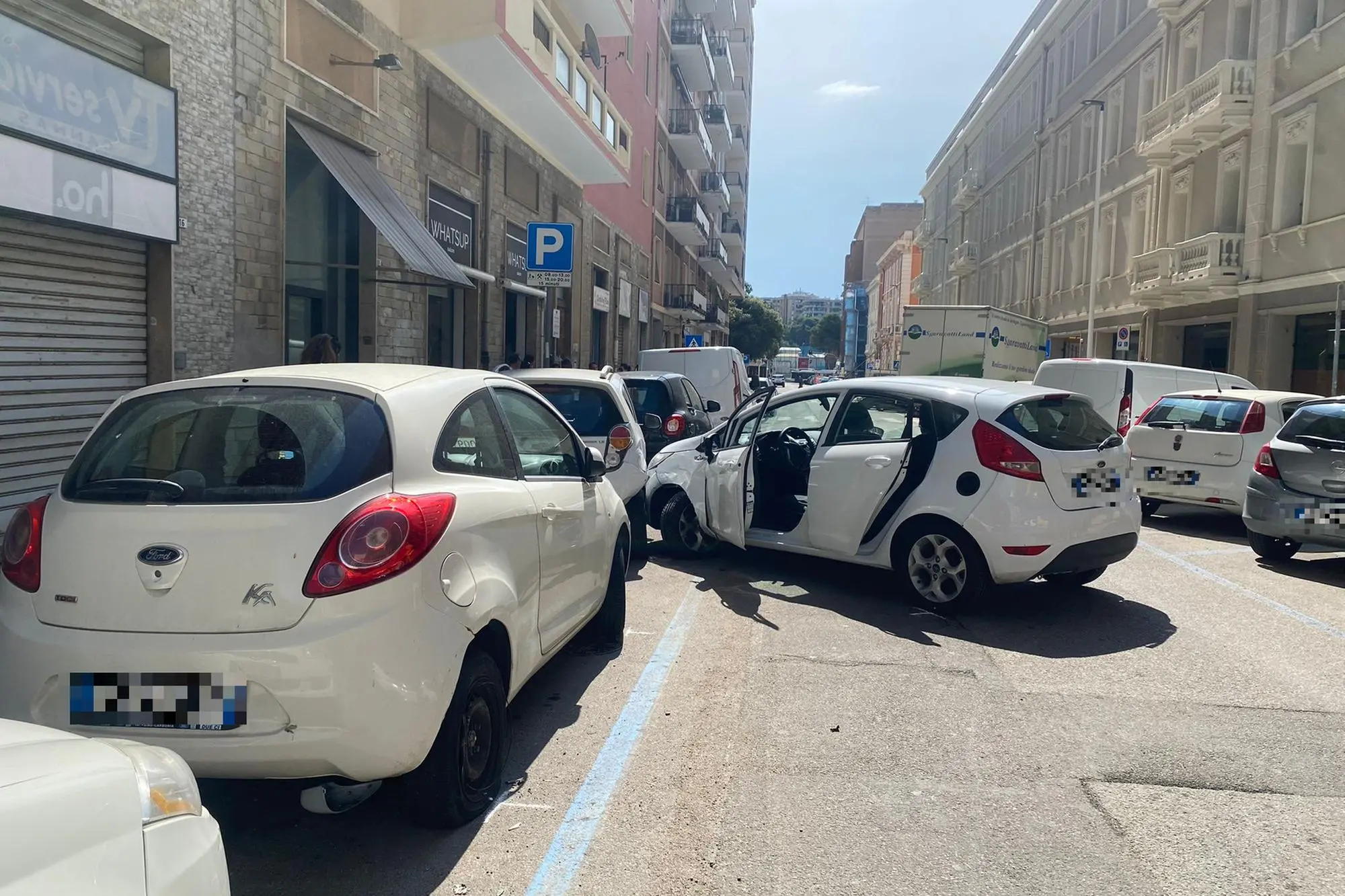 L'incidente di via Logudoro, a Cagliari (Giuseppe Ungari)
