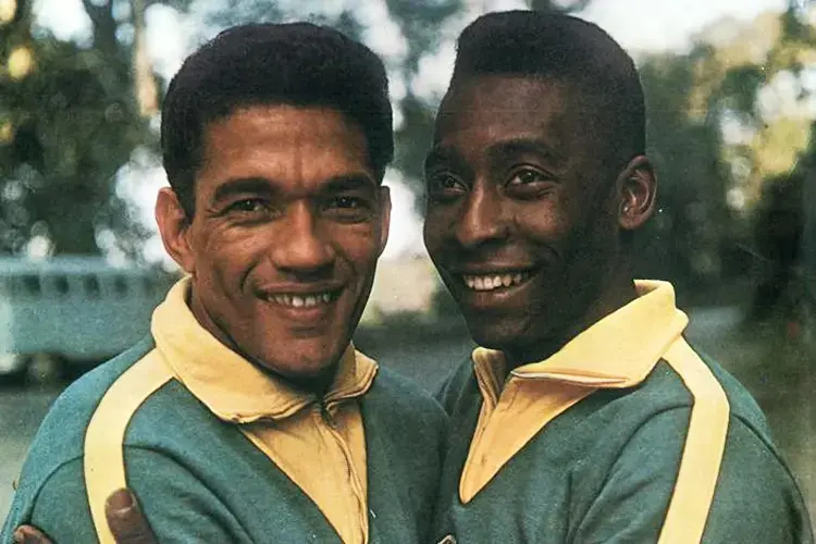 Garrincha e Pelé (foto da Internet)