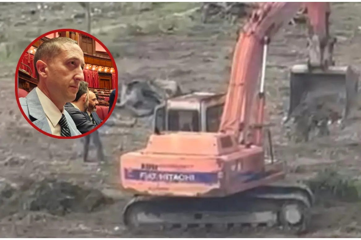 Nel dettaglio a sinistra il deputato sardo della Lega Dario Giagoni (foto ufficio stampa/L'Unione Sarda)