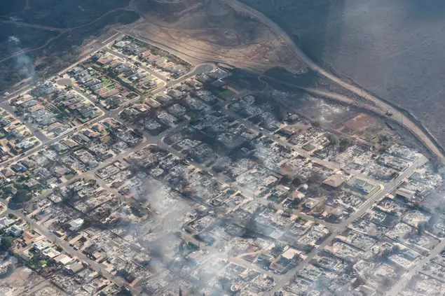La città di Lahaina (Ansa, Epa - Barto, 2023)
