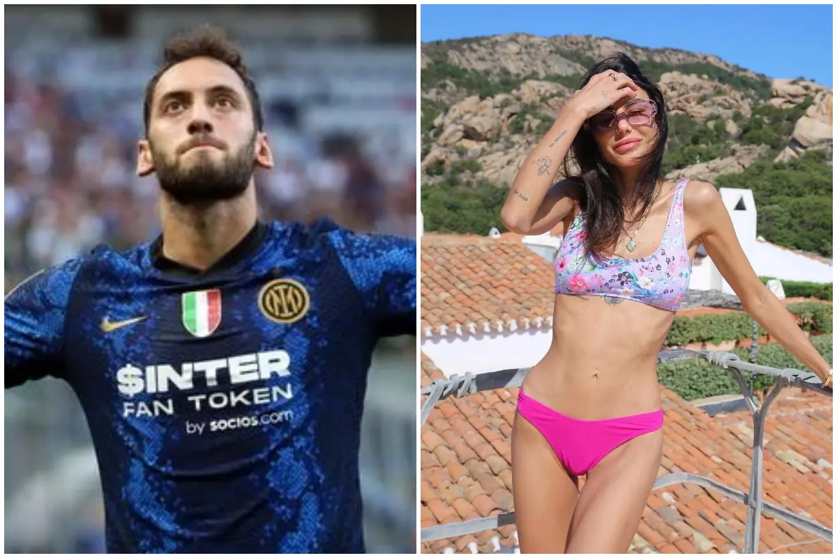 il calciatore dell’Inter Calhanoglu e l’influencer Chiara Biasi