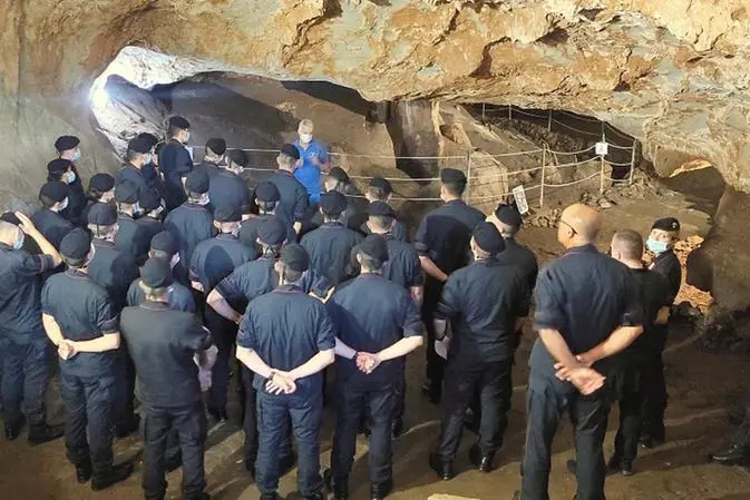 Allievi carabinieri di Iglesias alla scoperta del territorio (foto Simbula)