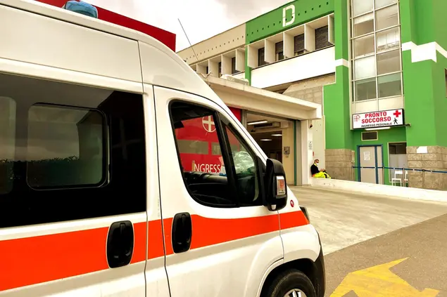 L'ingresso del pronto soccorso del Policlinico Duilio Casula (Foto Aou)