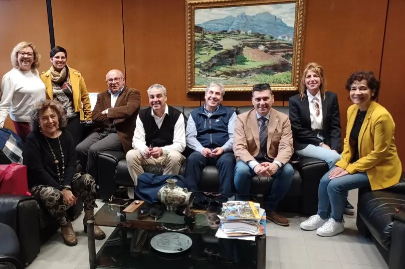 L'incontro in Catalogna della delegazione sarda (foto concessa)