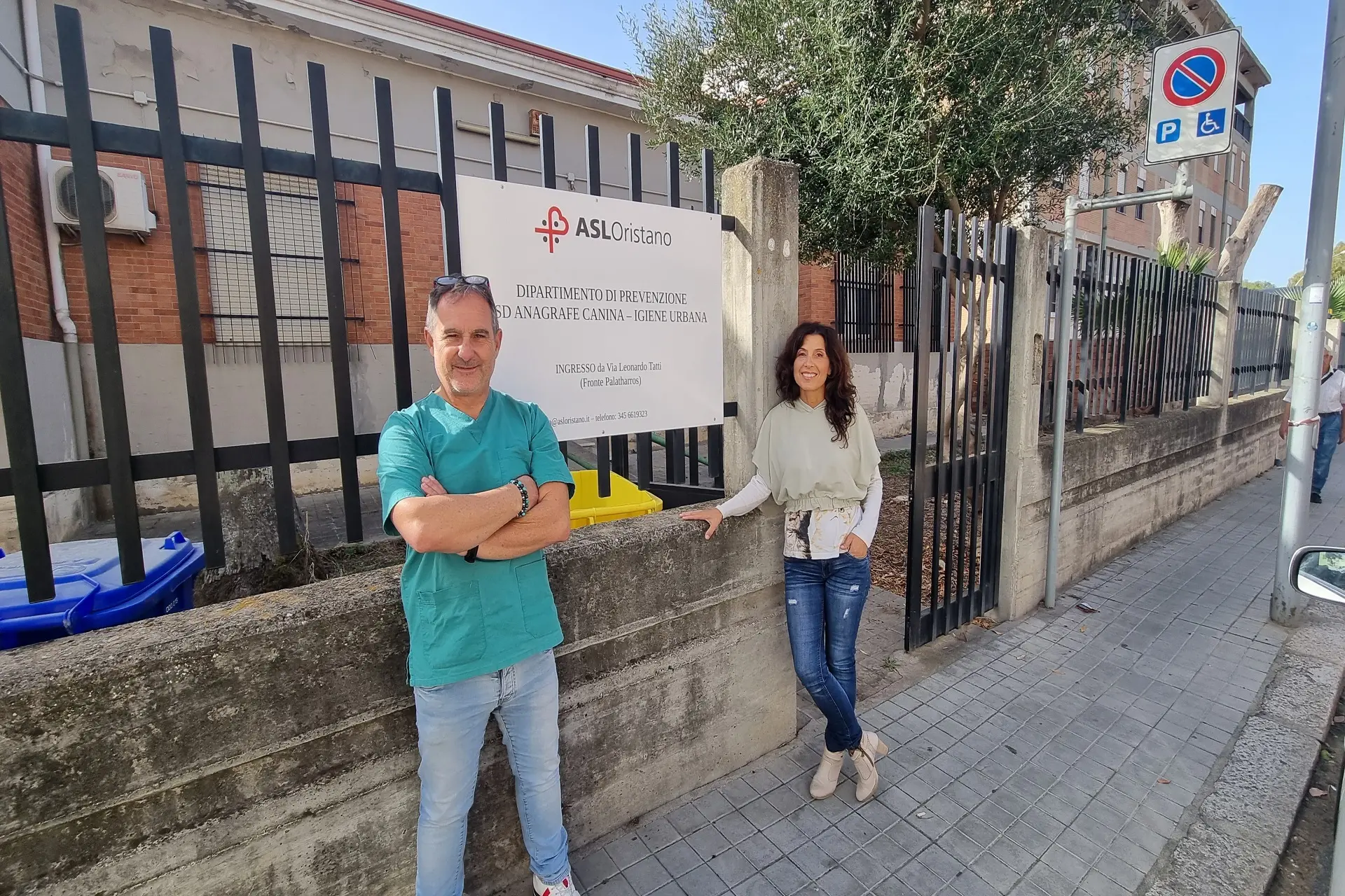 I resposanbili del Servizio della Asl (Foto concessa)