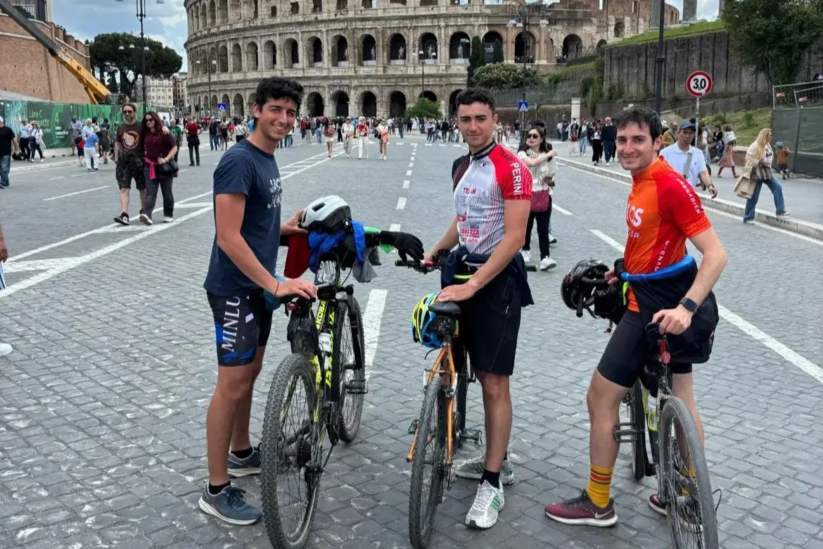 I giovani ventenni al loro arrivo a Roma